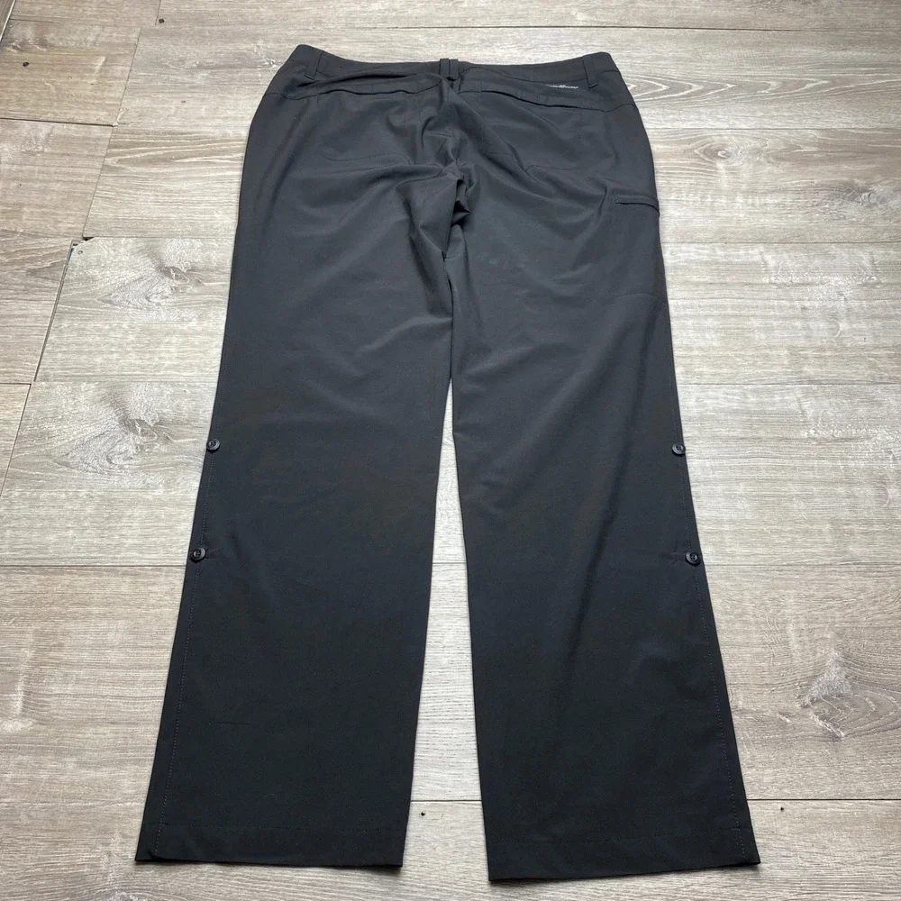 Eddie Bauer First Ascent Hiking Pants Womens 14 Black Stretch Poly Spandex‎